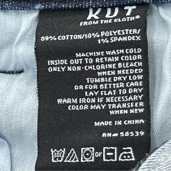 Kut from the Kloth Donna Ankle Skinny Lightly Distressed Jeans Size 10 Boho - Picture 10 of 11